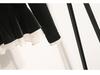 Plus Size Women's Autumn & Winter High-End Loose Top with Black Skirt Two-Piece Set