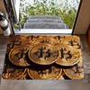 Funny Species Welcome Non-Slip Floor Mat Washable Decorative Area Rug for Entrance Kitchen Office Laundry Room Bathroom