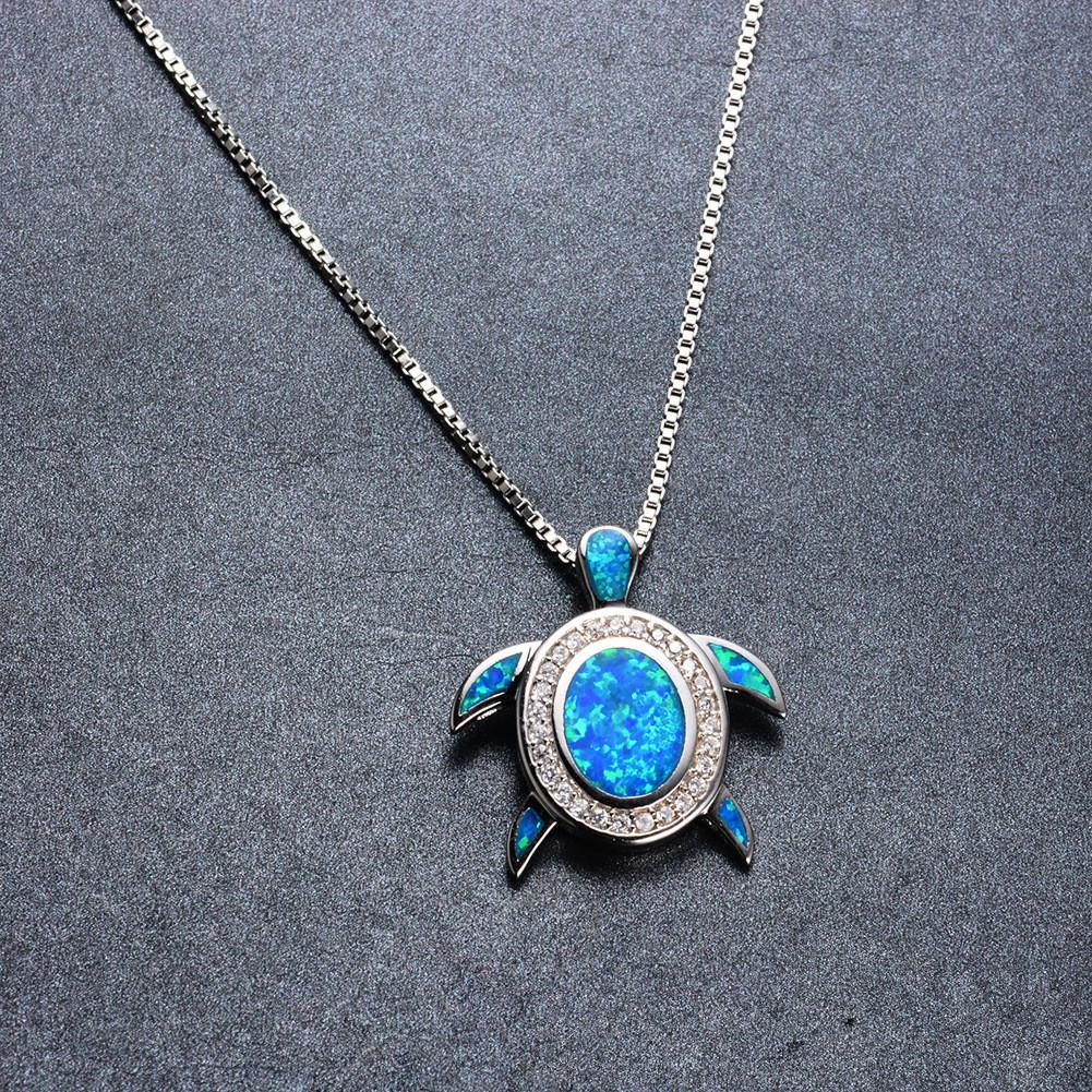 Cute European and American Turtle Micro Diamond Necklace with Versatile Temperament and Collarbone Chain