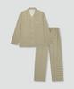 Jaju Men'S Peach Skin Length Pajama Set_Light Khaki