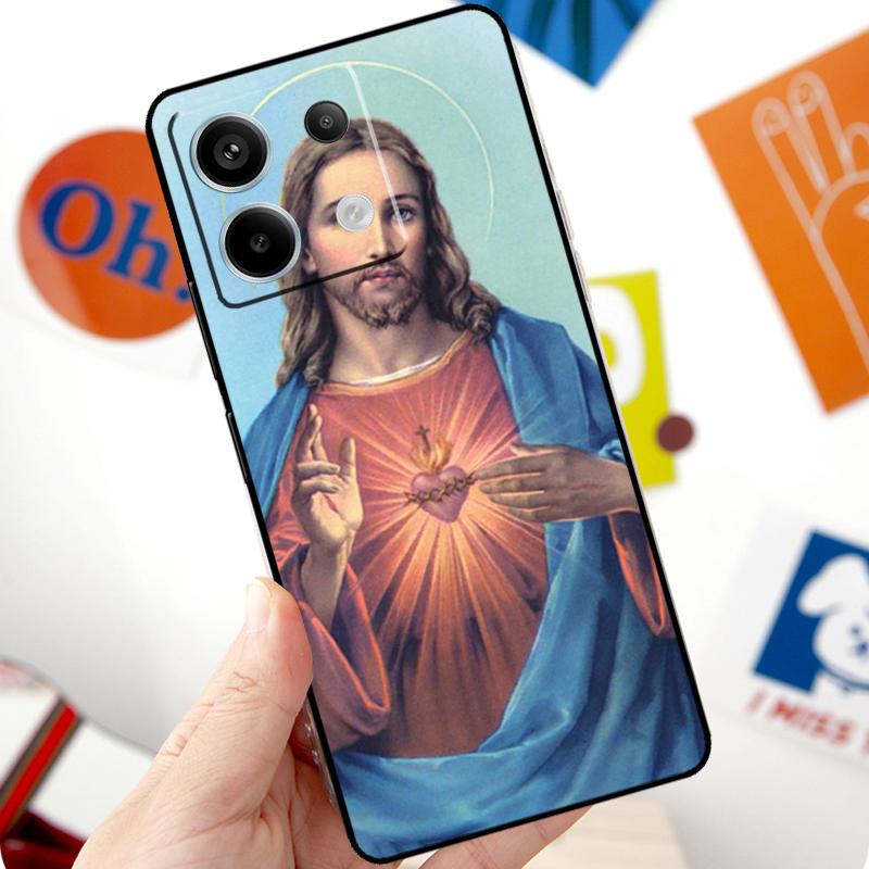 God Jesus Christ Christian Funda For Xiaomi Redmi Note 14 13 10 11 12 Pro 11S 12S Case For Redmi 15 14C 10C 12C 13C 15C