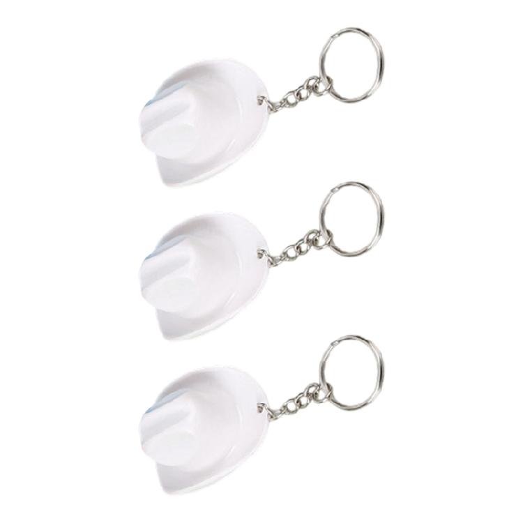 Travel Friendly Cowboy Hat Shaped Bottle Opener Keychain Attachments Beer Opener Accessory for Outdoor Activity