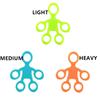 Finger Grip Silicone Ring Exerciser Antistress Resistance Band Fitness Stretcher 3 Levels Finger Sensory Toy for Kid Autism ADHD