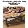 Simple Movable Shoe Storage With Wheels Pull-Out Shoe Rack Hidden Under-Bed Shoe Rack  Home
