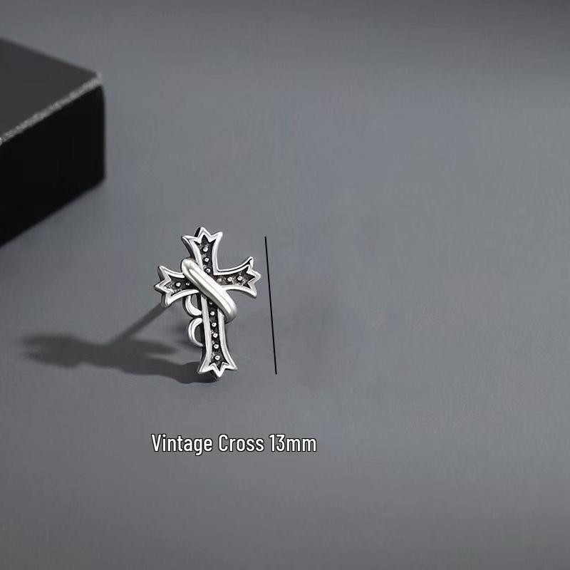 Trendy Titanium Steel Stud Earrings for Men & Women - Cool Punk Hip Hop Style, Minimalist Versatile Street Jewelry