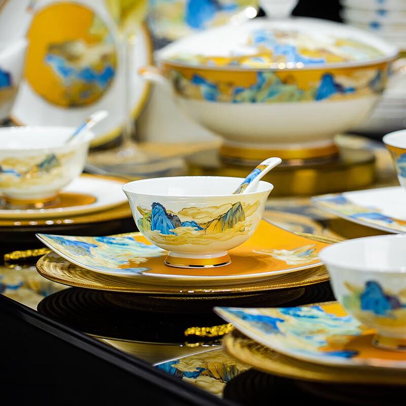 Wei Yi Jingdezhen Luxury Ceramic Dinnerware Set