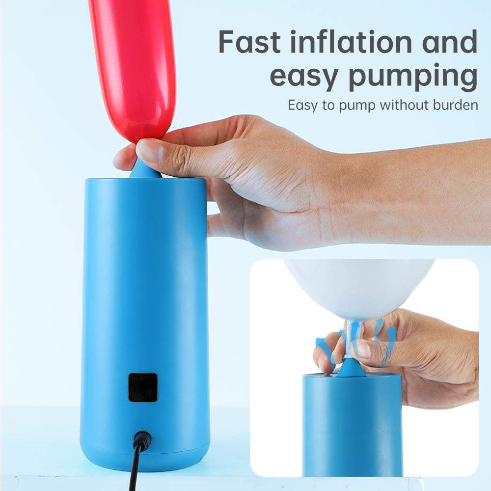 Mini Electric Balloon Pump Blower Machine with Press and Auto Inflate Balloon Anti-slip Air Pump for Helium Balloon All Balloon
