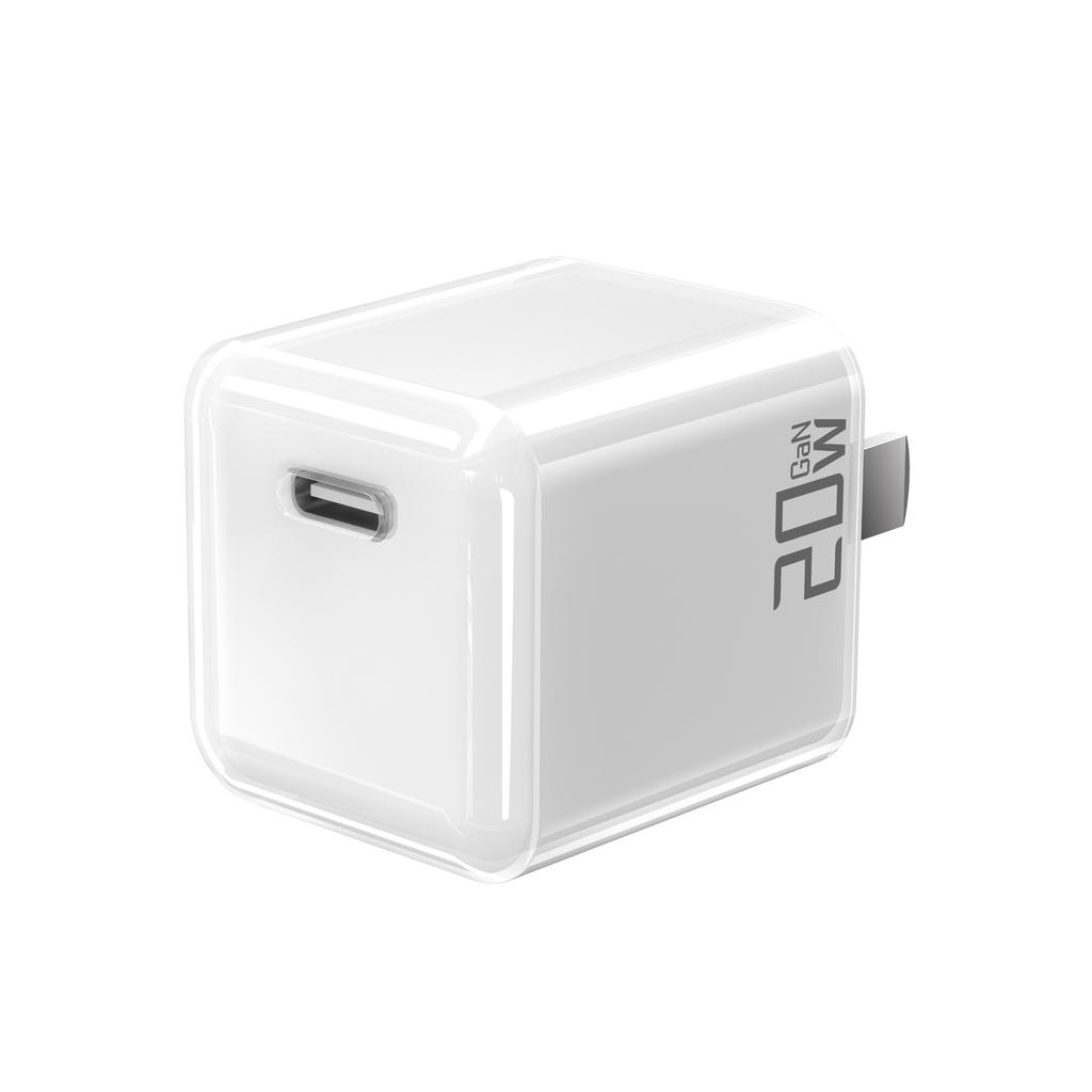 Transparent 30W Small Ice Charger 33W Gallium Nitride Fast Charging Suitable for Apple 16 Two-color Transparent Charging Head