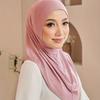 New Instant Ready to Wear Hijab Muslim Women Stretchy Sports Jersey Hijab Scarves Malaysia Headwraps Caps
