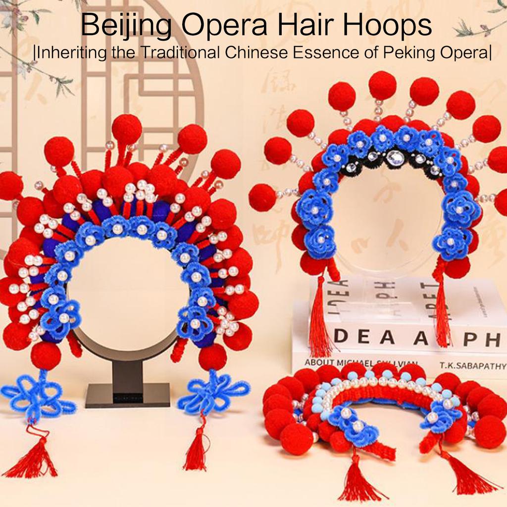 DIY Beijing Opera Headband Craft Set for Girls Children Festival Birthday Gift Children's DIY Beijing Opera Characters