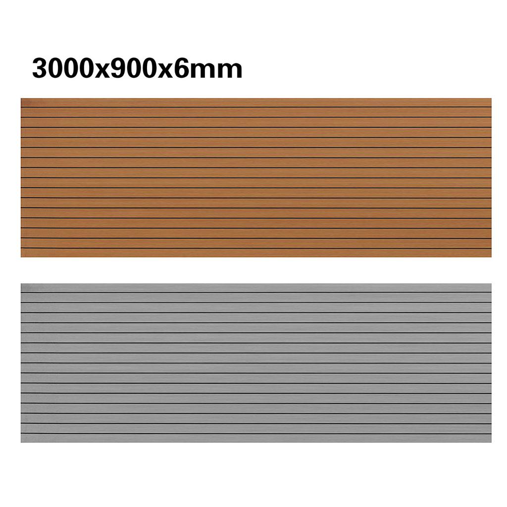 3000x900x6mm Self-Adhesive Foam Teak Decking EVA Foam Marine Flooring Faux Boat Decking Sheet Marine Accessories