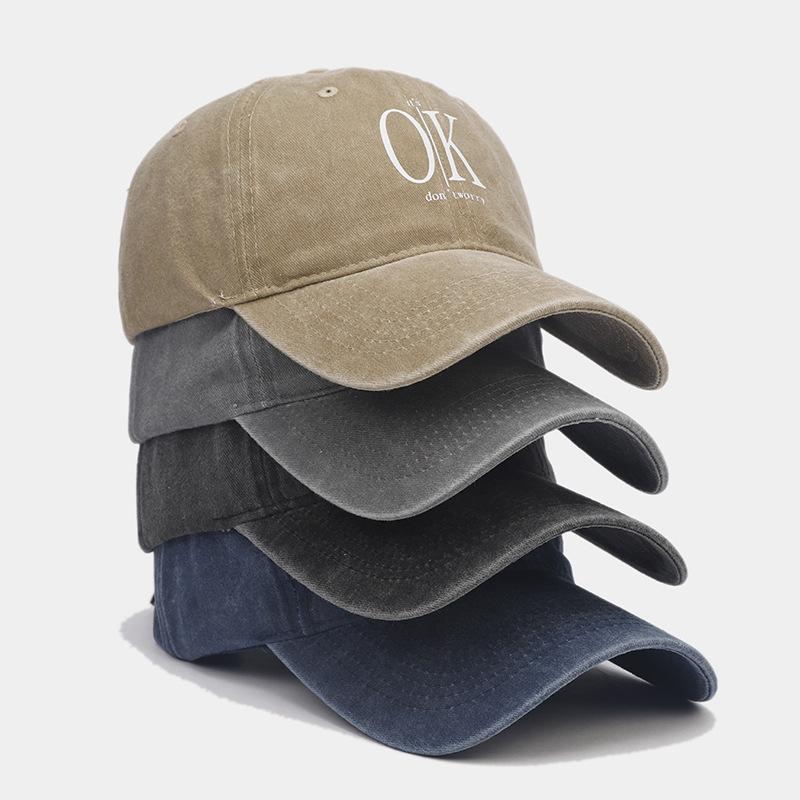 Spring New Letter Print Baseball Cap Men's Casual Versatile Cap Women's Trendy Personality Fashion Outdoor Sun Hat