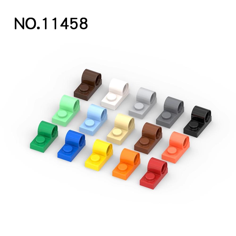100pcs MOC 11458 Modified 1x2 With Pin Hole Building Block Kit Plate Bricks Particle Idea Educational Toy Children Birthday Gift