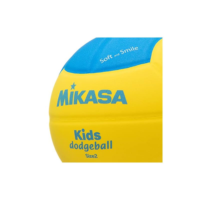 Mikasa Smile Dodgeball, Size 2, 160g, Yellow/Blue, SD20-YBL, Recommended internal pressure: 0.10-0.15 kgf/cm2