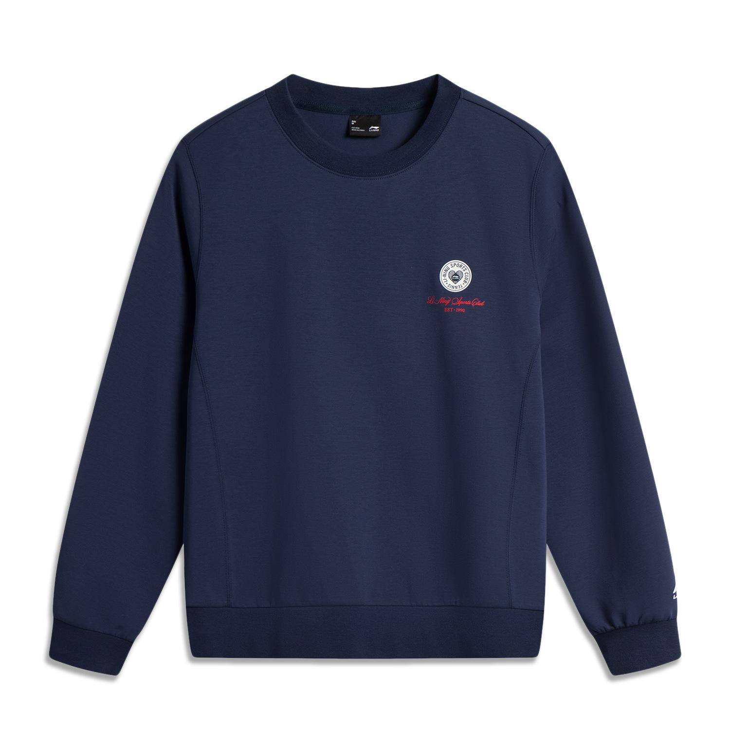 

Li Ning Sports Lifestyle Series Простой Универсальный Повседневный Свитшот Пуловер с Круглым Вырезом и Принтом Букв Женский свитшот AWDV536-5 M