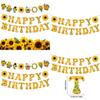 Sunflower Theme Letter Banner For Party Decor With Paper Material For Event Celebrations