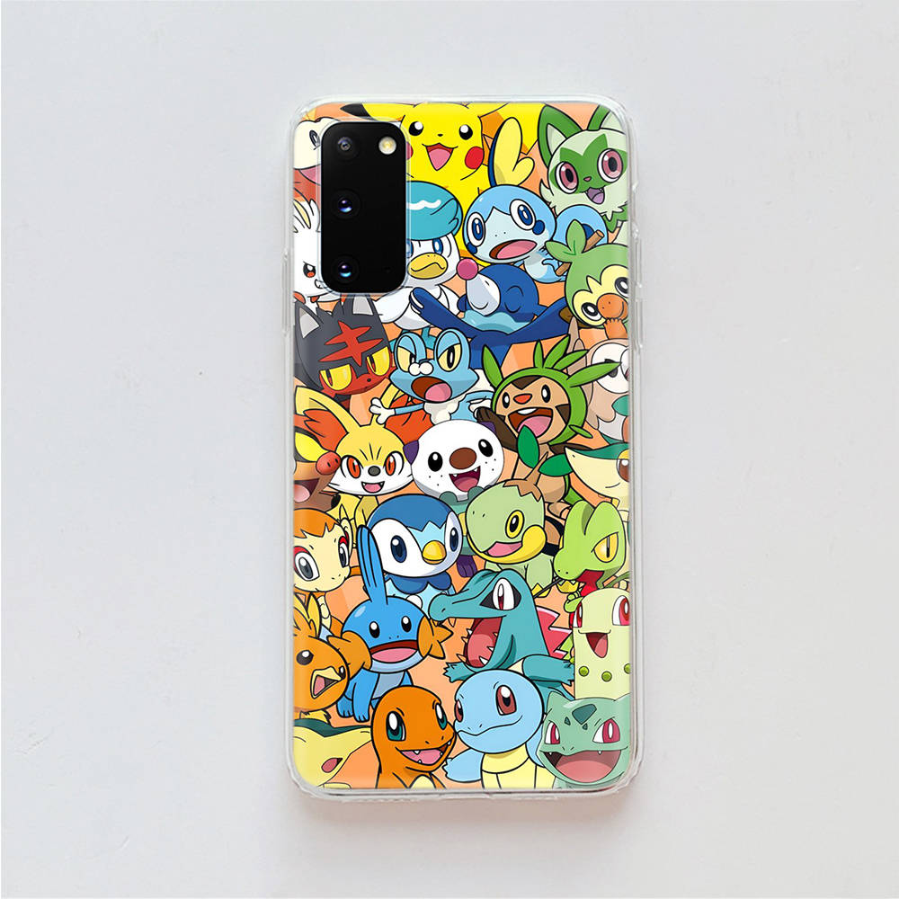 

AP7 Pokemon Прозрачный чехол для Samsung A04 A14 A23 A34 A54 M23 M33 M52 M53 Realme 10 9 C30S C35 C55 VIVO Y02 Y21 Y33S Y51 X80 V25 Чехол Infinix Note 11 Pro зелёный