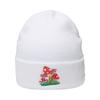 Winter Cold Hat Mushroom Embroidery Warm Wool Hat for Men and Women, European and American Cross-border New Amazon Knitted Hat for Women