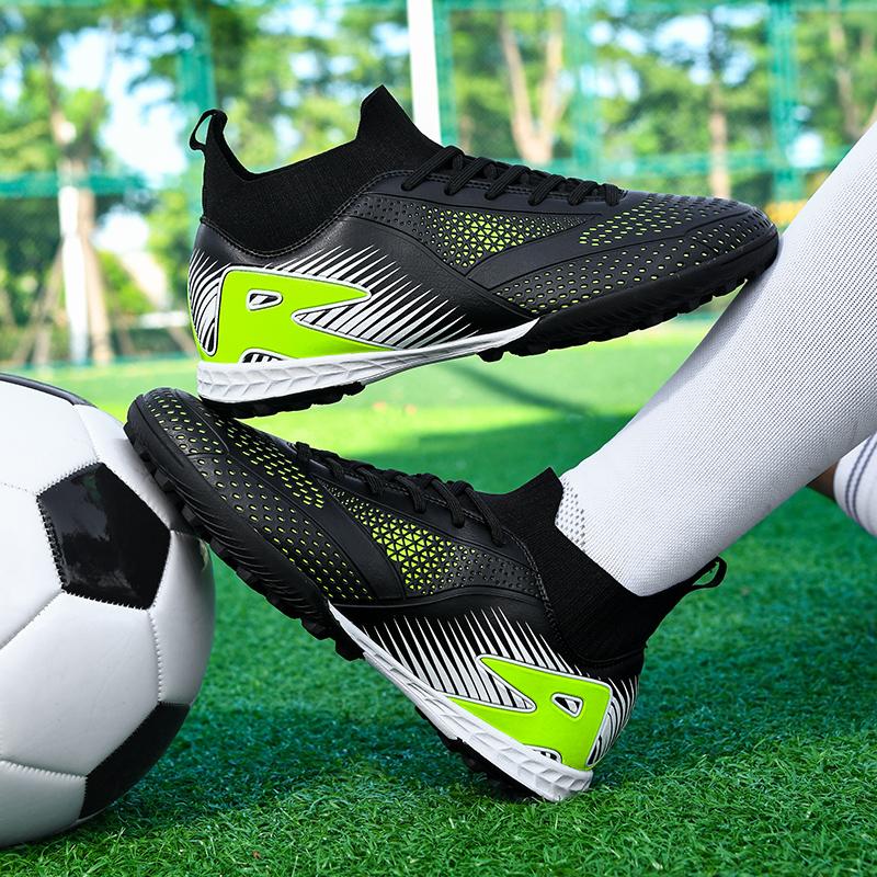 Men's/Women's Football Boots Rubber Soft Sole Short Nails Artificial Turf Youth Kids Football Shoes