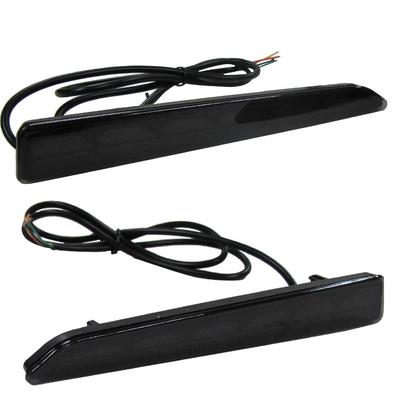 Flowing Turn Signal LED Reflector with Smoke Compatible with Rise A200A and A210A Lens,