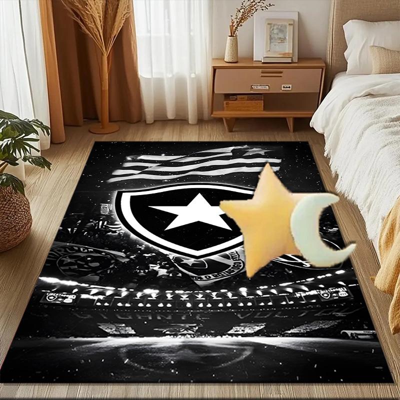 Botafogo Football Club Printed Office Carpet Chair Cushion Entryway Rug, Rugs for Living Room, Bedroom Christmas gifts