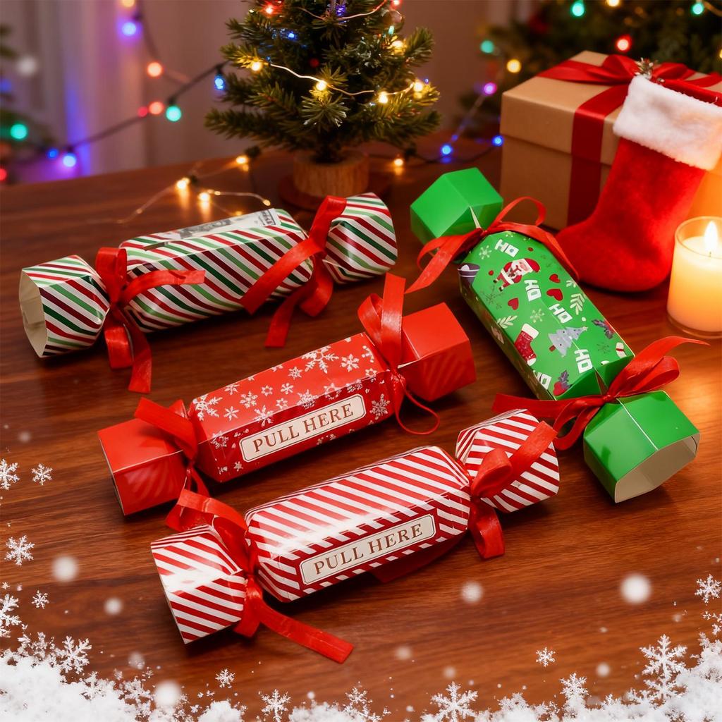 4 Stück Weihnachten Geldspender Box Süßigkeiten Form Ausziehbarer Behälter Kassenlade für Kinder Erwachsene Geburtstag Valentinstag Heiratsantrag Party Geschenk