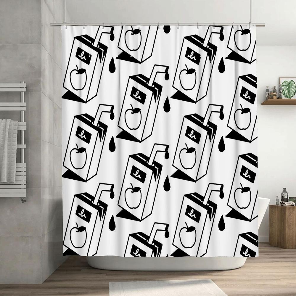 Shower Curtain Farmhouse Rustic Floral Pattern Waterproof Bathroom Decor Vintage Country Chic Home Textile Washable Fabric