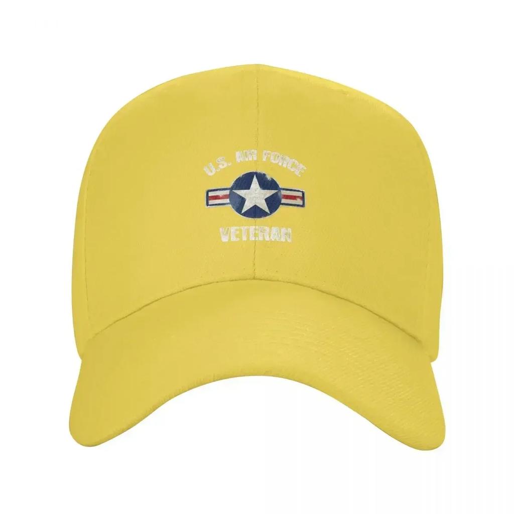 Vintage USAF Veteran  Vintage US Air Force Veteran Tee Premium Baseball Cap Hat Unisex Luxury Snap Back Hat Women Hats Unisexs