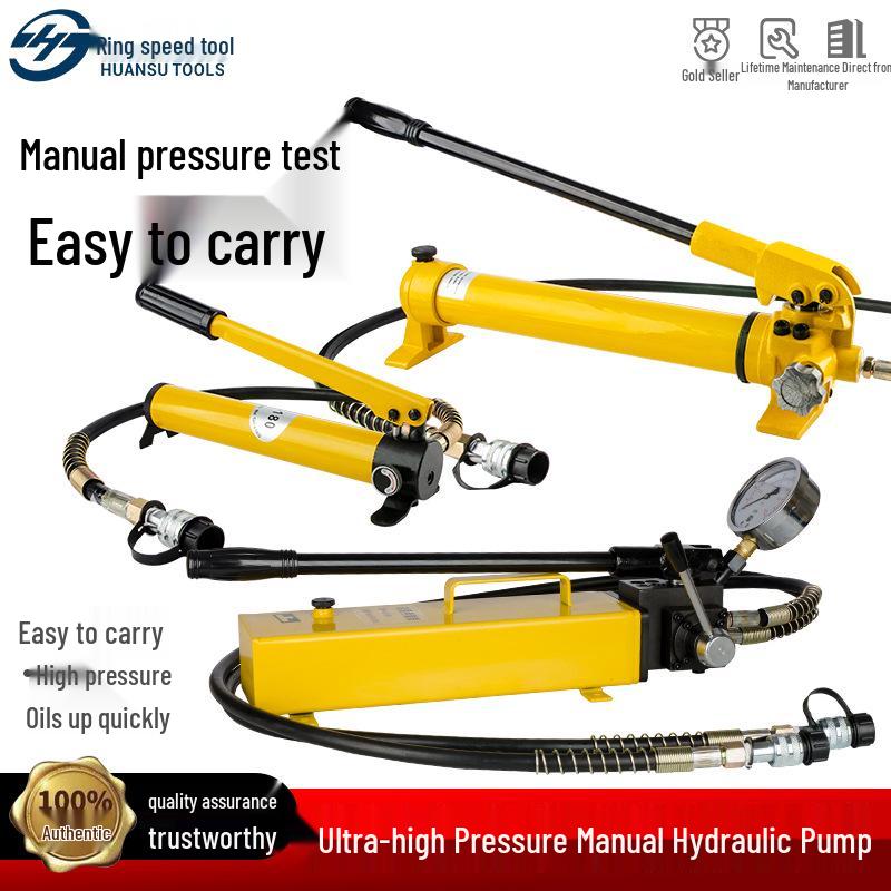Hydraulic Manual Oil Booster Pump CP-700-2 with Pressure Gauge