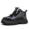 New Men's Hiking Casual Lightweight Anti Slip and Warm Shoes for Autumn and Winter Waterproof High Top Hiking Shoes Sports Shoes