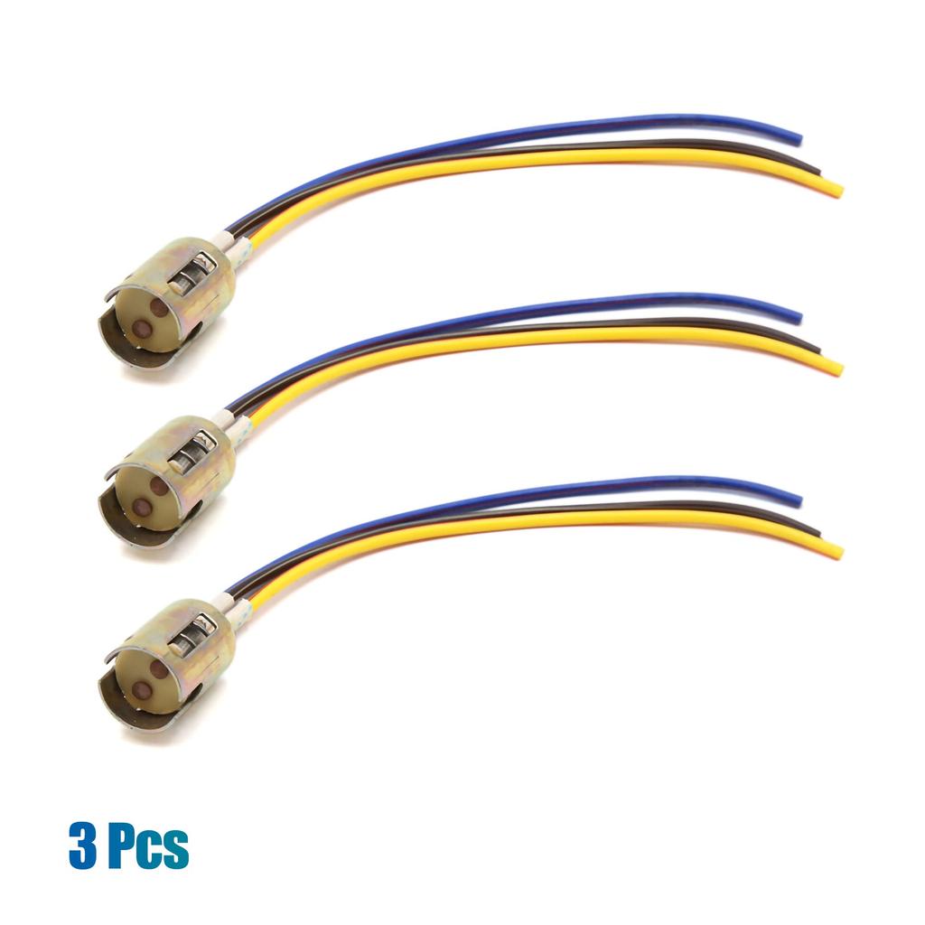 uxcell Extension Wire Socket Holder Connector Motorcycle Brake Stop Light Extension Wire 1157 Light Socket 3pcs