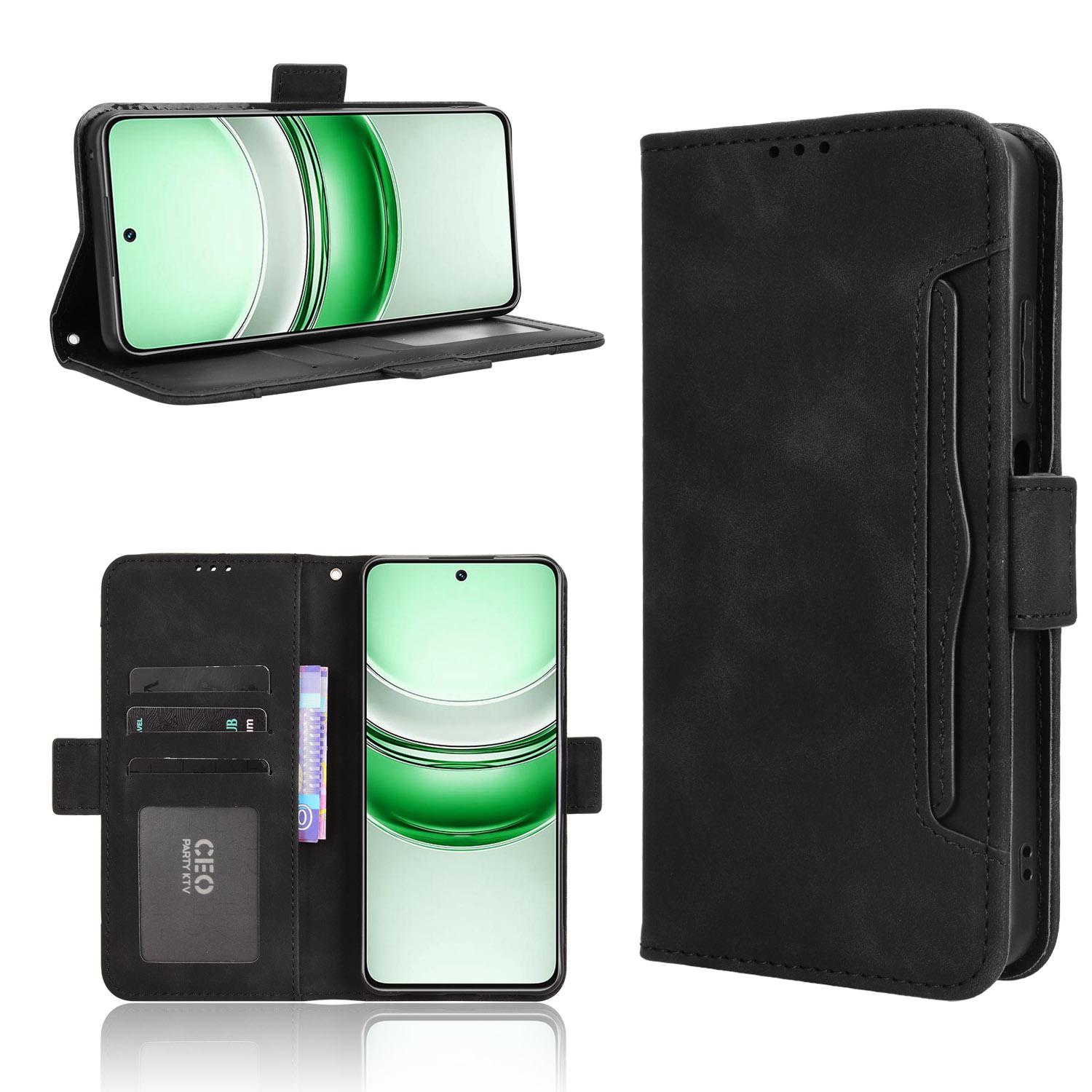 

For Realme V70s 5G/Realme V70 5G/Realme 14x 5G Leather Case Phone Wallet Cover with Multiple Card Slots Blue