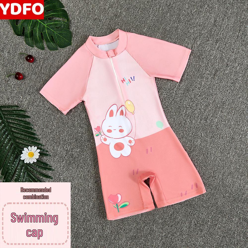 2025 New Boys' One-Piece Swimsuit: Quick-Drying, Sun Protection for Toddlers to Big Kids