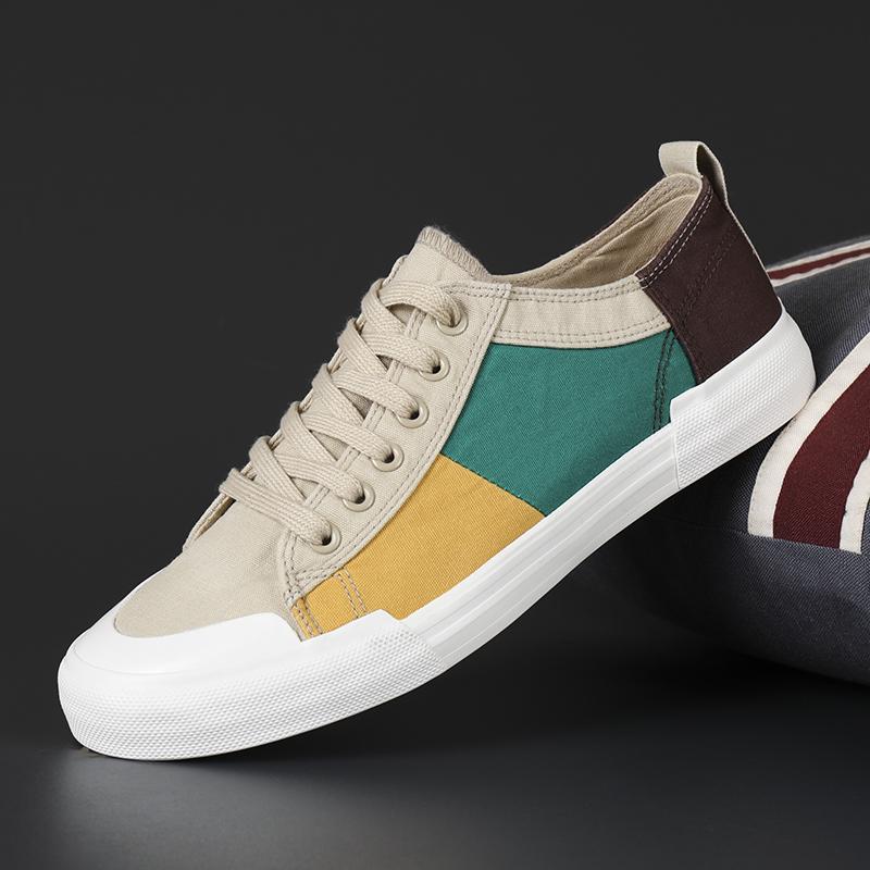 Men Luxury Sneakers Classic Vulcanized Shoes Fashion Canvas Footwear Male Outdoor Walking Casual Shoes For Men 2022 Newest Summer