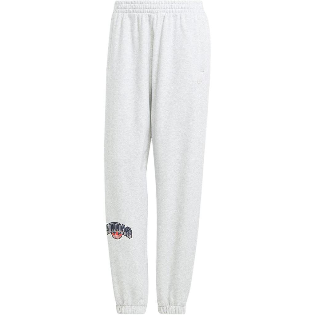 Adidas Originals Loose Fit Sweatpants With Letter Logo Print Women Pants Light-Gray IT7319