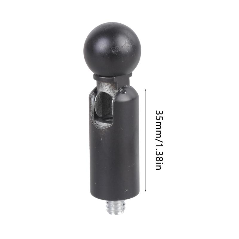 Ballhead Adapter 17mm Socket 1/4Inch Screw Secure Attachment Of Mobile Devices To Professional Tripods Vehicle Holders