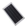 10W 18V/5V Solar Panel Dual USB Direct Current Camping Hiking Cycling Power Bank Mobile Phone Emergency Charger Polycrystalline Solar Cell Panel