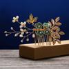 Beautiful Bride Hair Jewelry Wedding Flower Hair Pin Leaves Tiara Hair Combs Bridal Clips