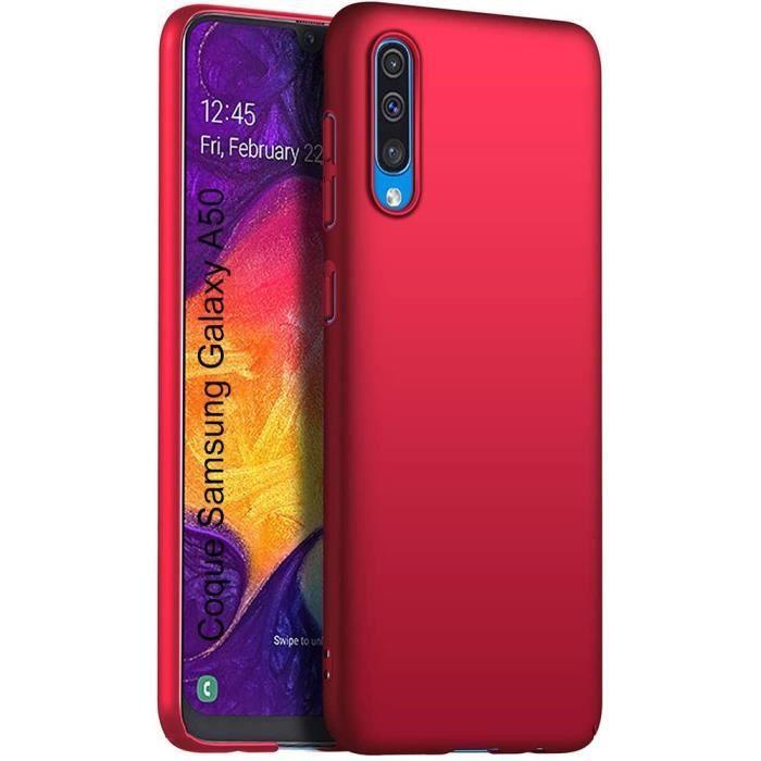 Coque de protection - Samsung - Galaxy A50 - Silicone ultra-mince - Rouge - Souple