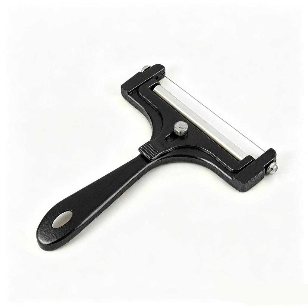 Adjustable Thickness Cheese Slicer Stainless Steel Blade Butter Cutter Kitchen Tool for Slicing Cheese and Butter with Easy Grip Handle