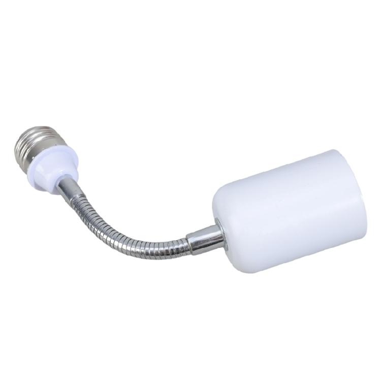 Ceramic E27 Bulb Socket Extender With Full Rotation Metal Base Heat Tolerance 400W For Lighting Adjustments