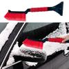 2 In 1 Snow Scraper And Brush Ergonomic Foam Grip Snow Remover Ice Scrapers For Cars Windshield Winter Cleaning Supplies