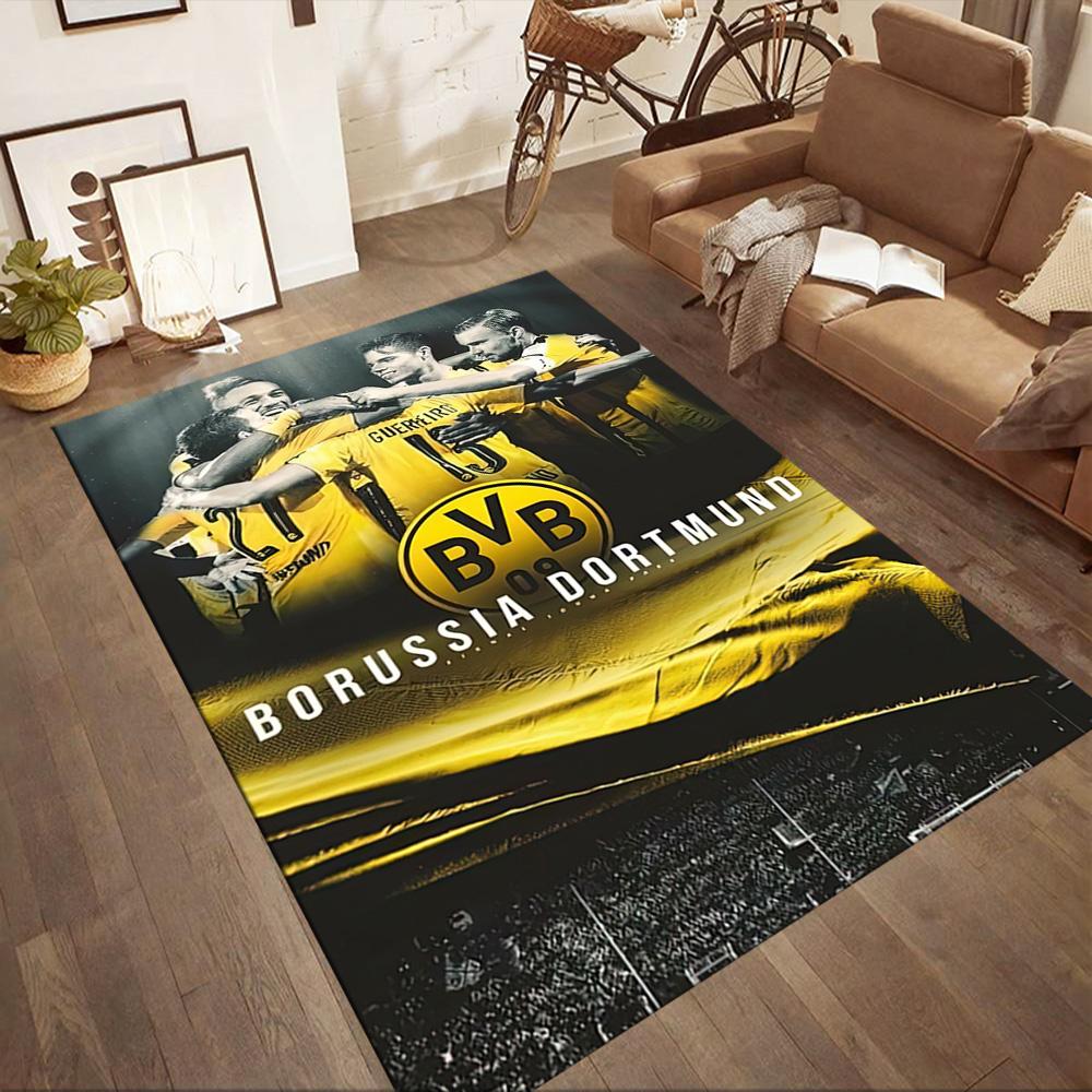 Borussia Dortmund Area Rug Perfect For Balcony Bedrooms Game Room Decorate Room Antislip Rug Office Home Decor Spiritual Gift