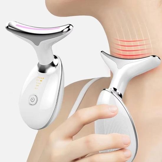 Face and Neck Massager Tool for Skin Tightening,  Anti-Aging, Portable Rechargeable Beauty Device (7 in 1, Multicolor)