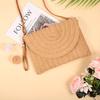 Beach Bags Straw Clutch Straw Shoulder Bag Women's'S Light Brown