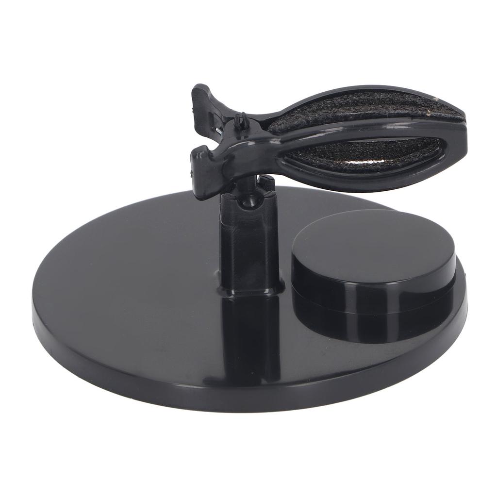 Nail Polish Bottle Holder Strong Hold Adjustable Clamp Anti Spill Fingernail Polish Holder for Manicures Nail Art Black