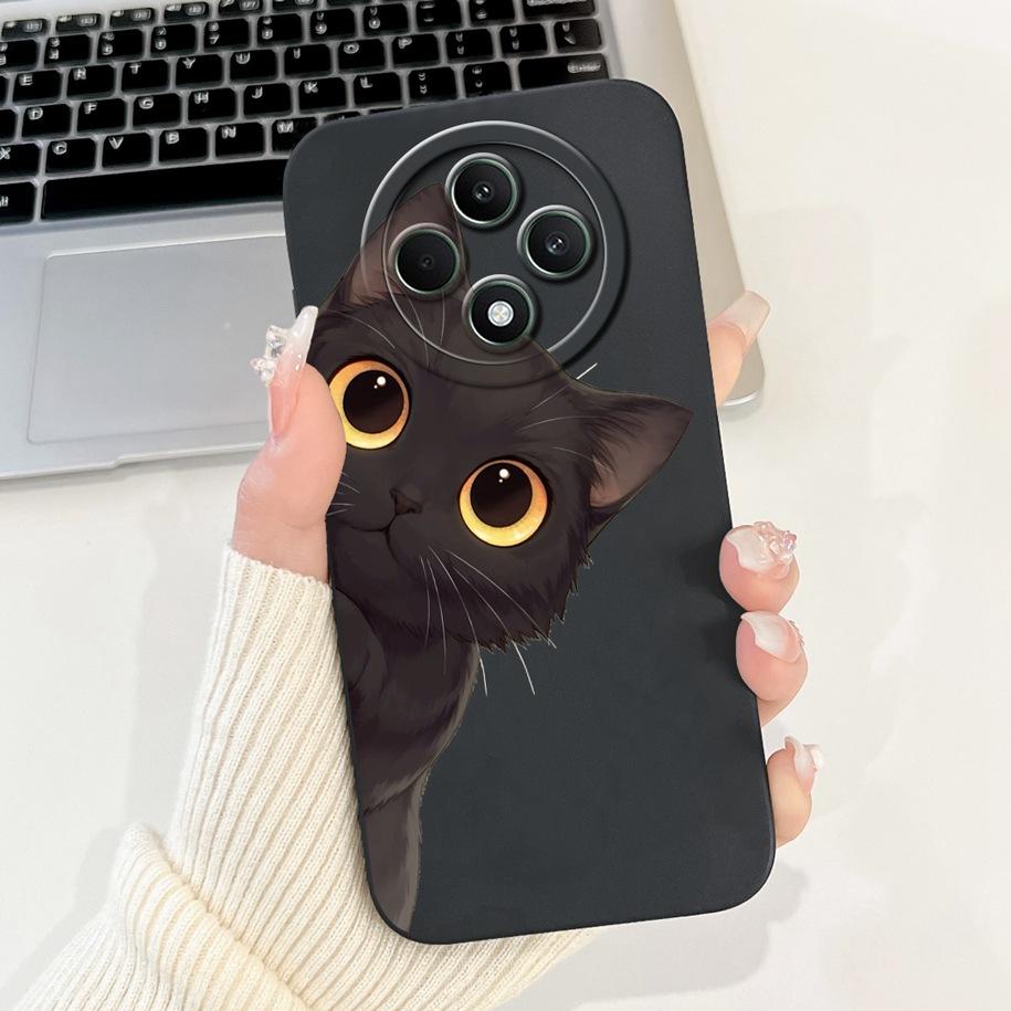 For OPPO Reno 12F 5G Case CPH2637 Lovely Panda Rabbit Liquid Silicone Durable Back Cover For OPPO Reno12F Reno12 FS F27 5G Coque