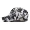 Berretto da Baseball con Stampa Graffiti Lettere Tie Dye Cappello alla Moda da Uomo Street Hip-hop Cappelli da Sole per Esterno Berretti Casual