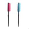 Pack of 2, Hair Teasing Brushes Three-rows Combs Styling Tools Kit (Blue/Rose Red)