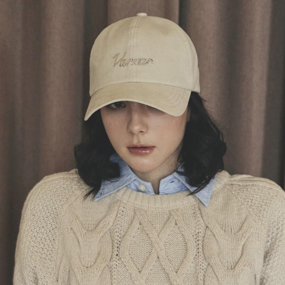 Chain Logo Corduroy OG Fit Ball Cap Cream [VARZAR]